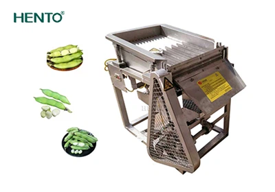 What kinds of bean pods can a broad bean shelling machine shell?